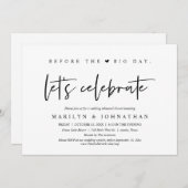 大会前のリハーサル結婚ディナー 招待状 (正面/裏面)