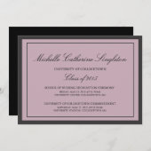 大伝統的学卒業イベント 案内状 (正面/裏面)