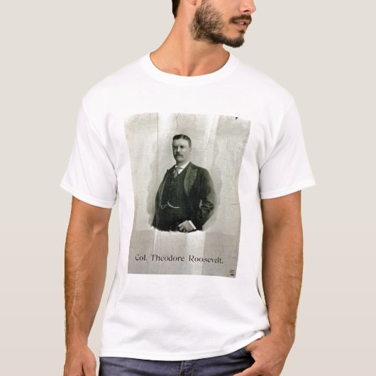 大佐のセオドア・ルーズベルト(litho)ポートレート tシャツ (正面)