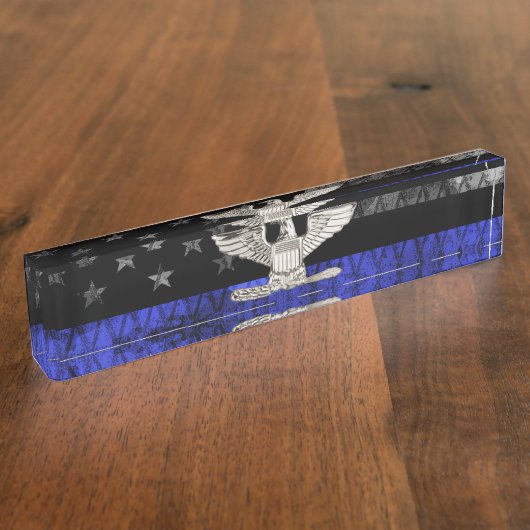 大佐の青線フラ動揺してグ デスクネームプレート (側面)