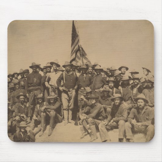 大佐ルーズベルトおよび彼の荒いライダー マウスパッド (正面)