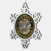 大佐 スノーフレークピューターオーナメント (右)