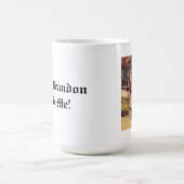 大佐Brandonおよび私! コーヒーマグカップ (中央)