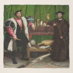 大使の若い者ホルベイン スカーフ<br><div class="desc">Hans Holbein the Young （1497 - 1543年10月7日から1543年11月29日まで）は、北ルネサンススタイルで働いたドイツの画家で版画家で、16世紀の肖像画の一つとされていもっとも偉大る。宗教美術、風刺、宗教改革プロパガンダも手がけ、本デザインの歴史に大きく貢献した。彼は彼と彼の父ハンス・ホルベインと区別するために「若い」と呼ばれる、彼は後期ゴシック様式の優れた画家である。引用文：ウィキペディア</div>