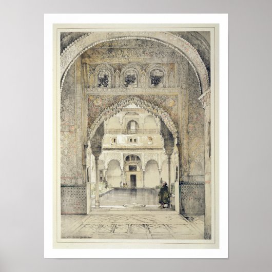 大使公会堂の扉、「スケッチと ポスター (正面)