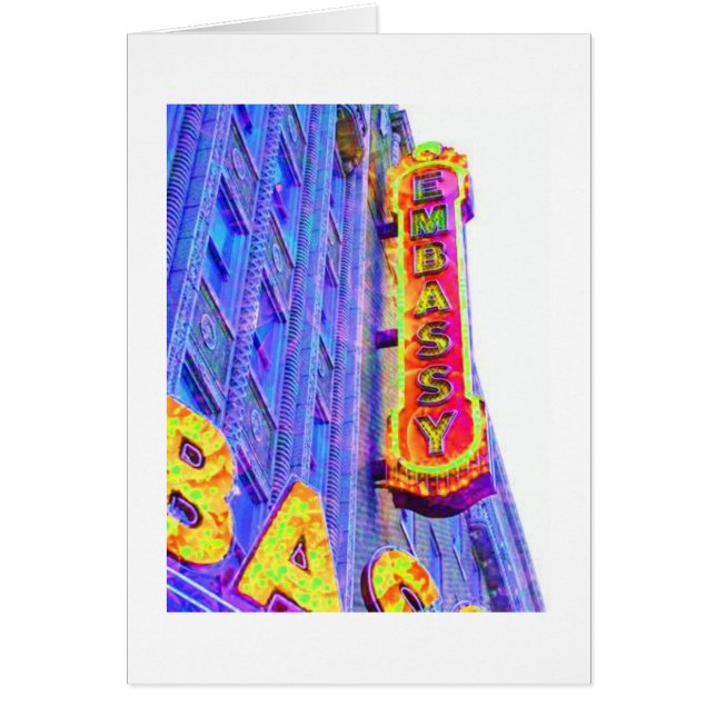 大使館の劇場の印、フォートウェイン、インディアナ (正面)