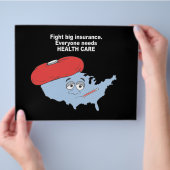 大保険に立ち向かうと、誰もが健康を必要と気にする チラシ (手)