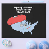 大保険に立ち向かうと、誰もが健康を必要と気にする チラシ (シングル)