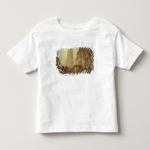 大修道院およびKが付いているCirencesterの市場、 トドラーTシャツ