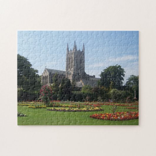 大修道院の庭、サフォーク、イギリス ジグソーパズル (横)
