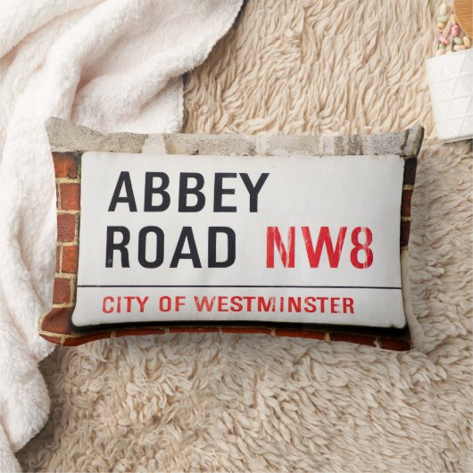 大修道院の道のスタジオのロンドンの枕 ランバークッション (ブランケット)