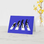 大修道院の道の進化の挨拶状 カード (黄色い花)