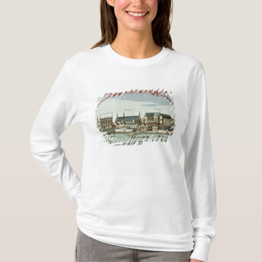 大修道院を示すウエストミンスター Tシャツ (正面)
