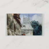 大修道院St Amand、ルーアン(w/c、bodycolourおよび鉛筆 名刺 (裏面)