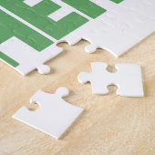 大兄弟恐竜の子供の可愛い漫画 ジグソーパズル (側面)