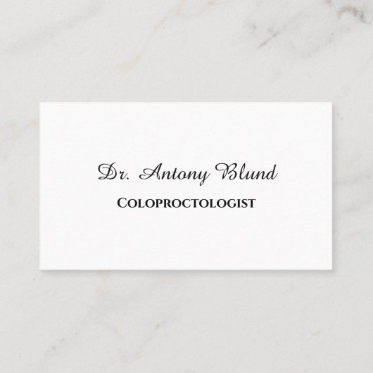 大先導医シンプル外科医の白と黒 名刺 (裏面)