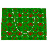 大光沢グリーンクリスマス抱き枕 ラージペーパーバッグ (裏面)