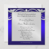 大公妃ブルージェル シルバースクロール 招待状 (裏面)