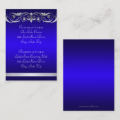 大公妃青いゲスト情報の名刺 名刺 (正面/裏面)