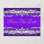 大公爵銀紫の日付はがきを保存 案内ポストカード (正面)