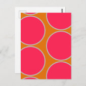 大円抽象デザイン葉書 ポストカード (正面/裏面)