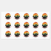 大円接着剤/防水ラベル ラベル (シート)