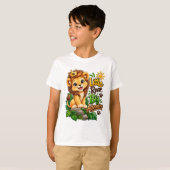 大冒険に吼えろ ライオン Tシャツ (正面フル)