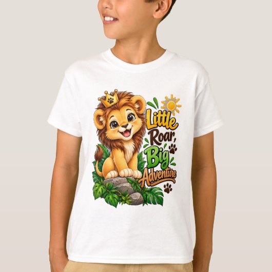 大冒険に吼えろ ライオン Tシャツ (正面)