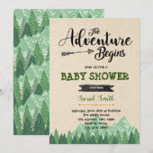 大冒険の始まりにシャワー招待状 招待状 (正面/裏面)