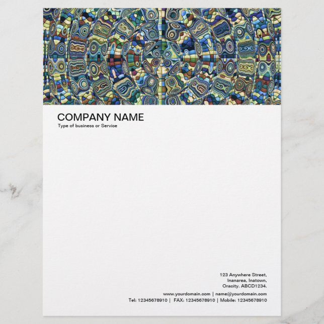 大写真ヘッダー – リップル レターヘッド (正面)