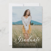 大写真卒業発表 案内状 (正面)