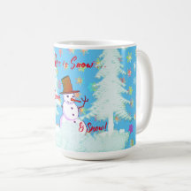 大冬おもしろい雪だるまホットドリンクラテマグ