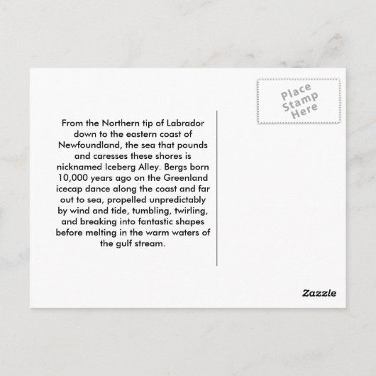 大凍ってい人 ポストカード (裏面)