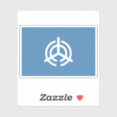 大分県大分市国旗(大分県) シール (シート)