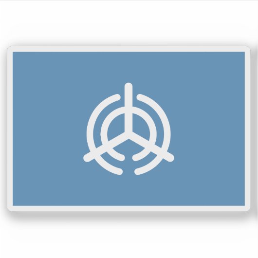 大分県大分市国旗(大分県) シール (正面)