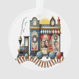 大切すべての行事フォトトレイン オーナメント