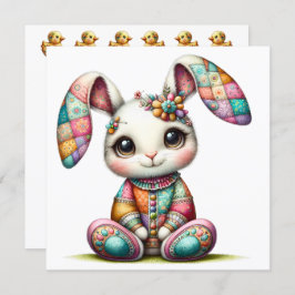 大切なうさぎをテーマにした招待状です 招待状