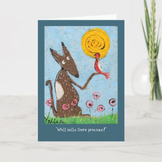 "大切なそこの健康なこんにちは"。 カード