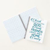 大切なものを大切に ティール ノートブック (内部)