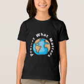 大切なものを守るエコロジーアースデザイン トライブレンドTシャツ (正面)