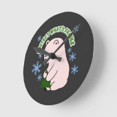 大切なものを守る ラウンド壁時計 (傾斜)