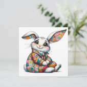 大切なイースターバニー テーマの招待状 招待状 (スタンド正面)