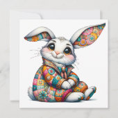 大切なイースターバニー テーマの招待状 招待状 (正面)