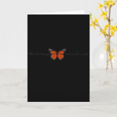 大切なオレンジ色のモナーク蝶だけが欲しい カード (黄色い花)
