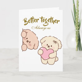 大切なカップルへのプレゼント - エレガントな愛 カード