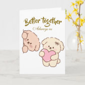 大切なカップルへのプレゼント - エレガントな愛 カード (黄色い花)