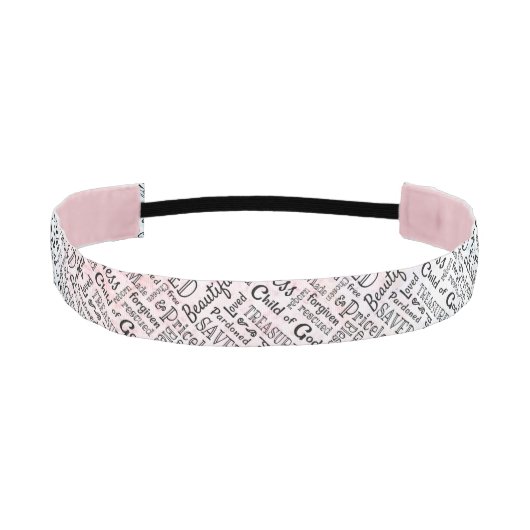 大切なキリスト教の肯定言集 アスレチックヘッドバンド (正面)