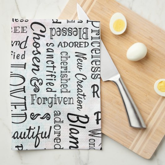 大切なキリスト教の肯定言集 キッチンタオル (四つ折り)