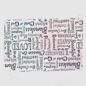 大切なキリスト教の肯定言集 ゴルフタオル (横)