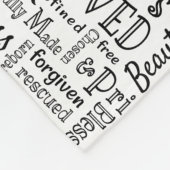 大切なキリスト教の肯定言集 フリースブランケット (角)